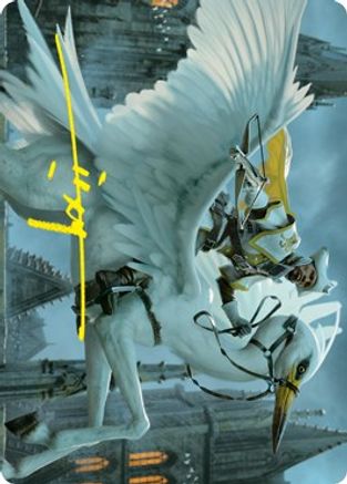Gryff Rider Art Card (Gold-Stamped Signature) (ASVOW-010) - Art Series: Innistrad: Crimson Vow