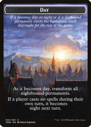 Day // Night Double-Sided Token (VOW-021) - Innistrad: Crimson Vow