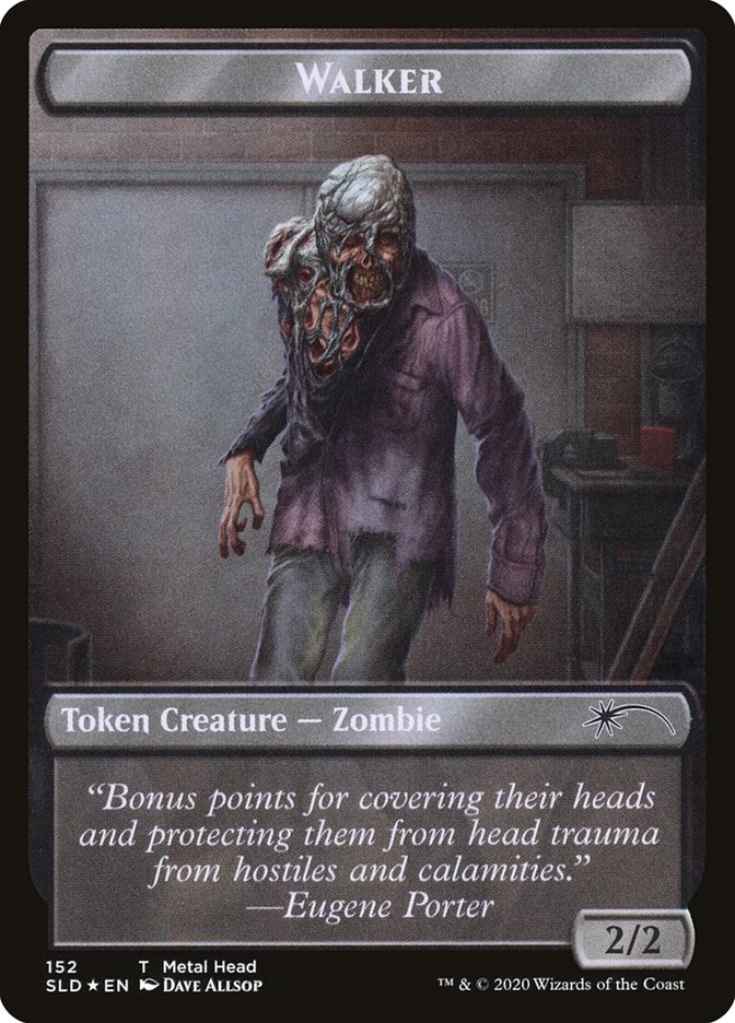 Walker (Metal Head // Treasure) Double-sided Token (SLD-152 // 153) - Secret Lair Drop Foil
