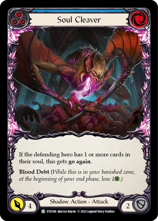 Soul Cleaver (Blue) [DTD186] (Dusk Till Dawn)  Rainbow Foil | The CG Realm