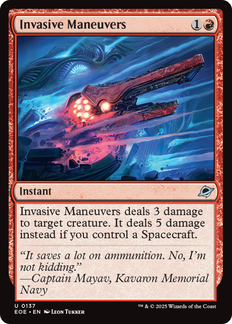 Invasive Maneuvers [Edge of Eternities] | The CG Realm