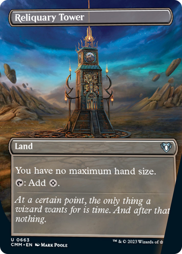 Reliquary Tower (Borderless Alternate Art) [Commander Masters] | The CG Realm