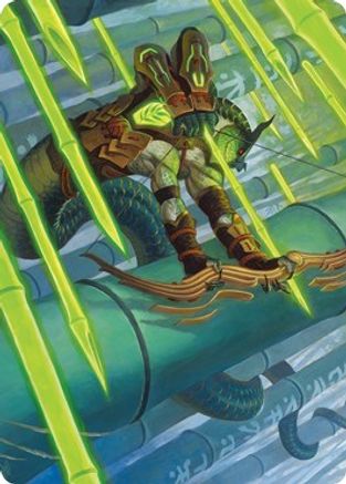 Bamboo Grove Archer Art Card (ASNEO-020) - Art Series: Kamigawa: Neon Dynasty