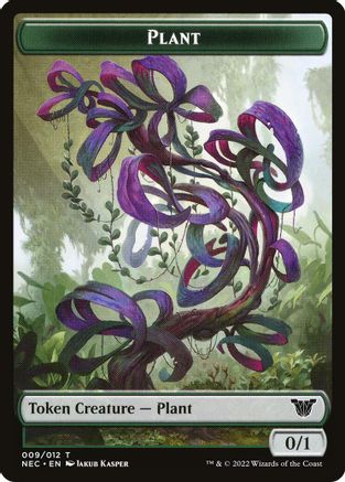 Plant // Treasure Double-Sided Token (NEC-9 // 17) - Commander: Kamigawa: Neon Dynasty