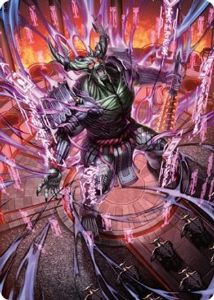 Hidetsugu, Devouring Chaos Art Card (ASNEO-056) - Art Series: Kamigawa: Neon Dynasty