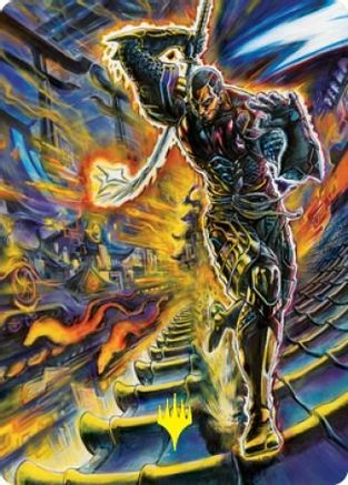 Kaito Shizuki Art Card (71/81) (Gold-Stamped Signature) (ASNEO-071) - Art Series: Kamigawa: Neon Dynasty