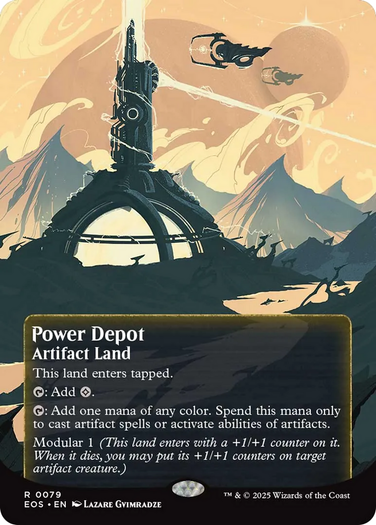 Power Depot (0079) (Borderless) [Edge of Eternities: Stellar Sights] | The CG Realm