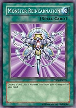 Monster Reincarnation (YSDJ-EN028) - Starter Deck: Jaden Yuki Unlimited