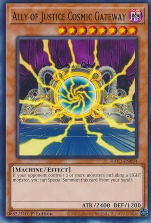 Ally of Justice Cosmic Gateway (HAC1-EN084) - Hidden Arsenal: Chapter 1 1st Edition