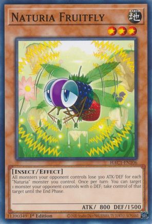 Naturia Fruitfly (HAC1-EN106) - Hidden Arsenal: Chapter 1 1st Edition