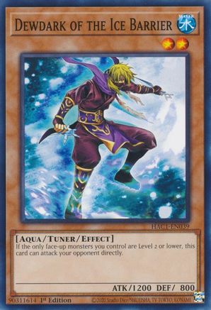 Dewdark of the Ice Barrier (HAC1-EN039) - Hidden Arsenal: Chapter 1 1st Edition