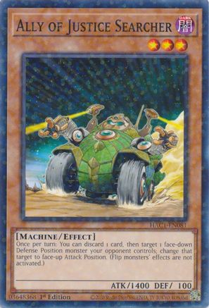 Ally of Justice Searcher (Duel Terminal) (HAC1-EN081) - Hidden Arsenal: Chapter 1 1st Edition
