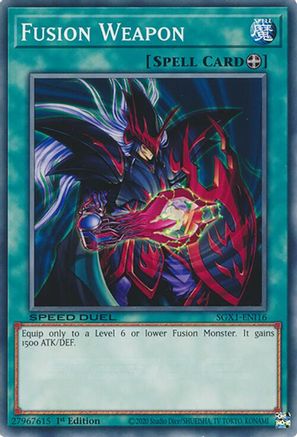 Fusion Weapon (SGX1-ENI16) - Speed Duel GX: Duel Academy Box 1st Edition