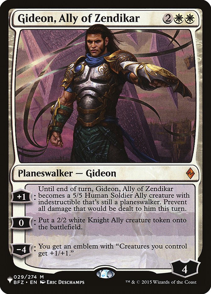 Gideon, Ally of Zendikar [The List] | The CG Realm