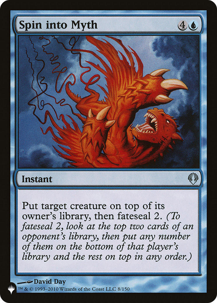Spin into Myth (LIST-ARC-8) - The List