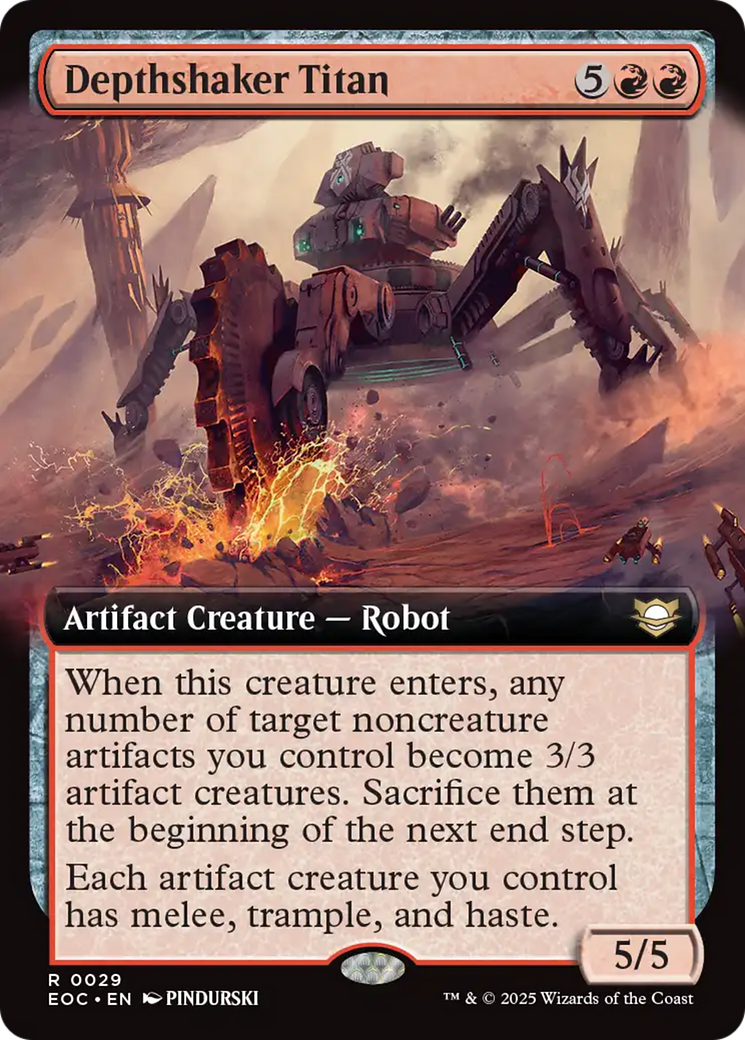 Depthshaker Titan (Extended Art) [Edge of Eternities Commander] | The CG Realm