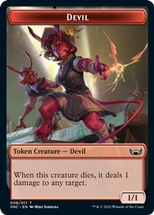 Devil Token (SNC-008) - Streets of New Capenna