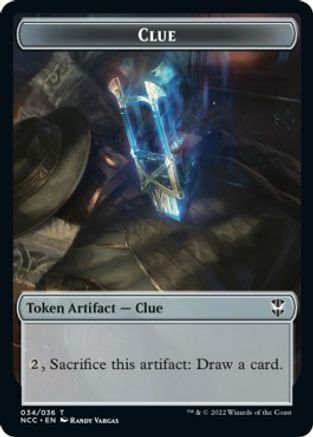Clue // Elephant Double-Sided Token (NCC-34 // 22) - Commander: Streets of New Capenna