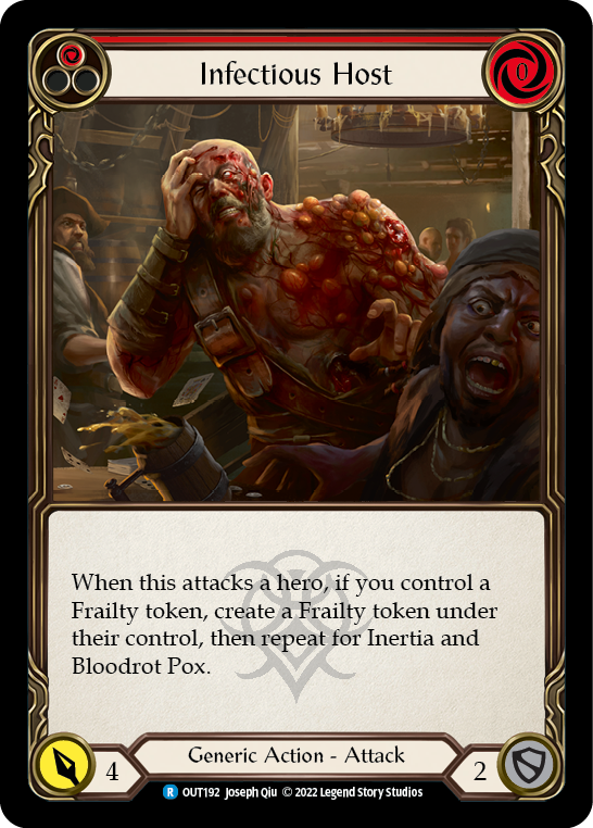 Infectious Host (Red) [OUT192] (Outsiders)  Rainbow Foil | The CG Realm