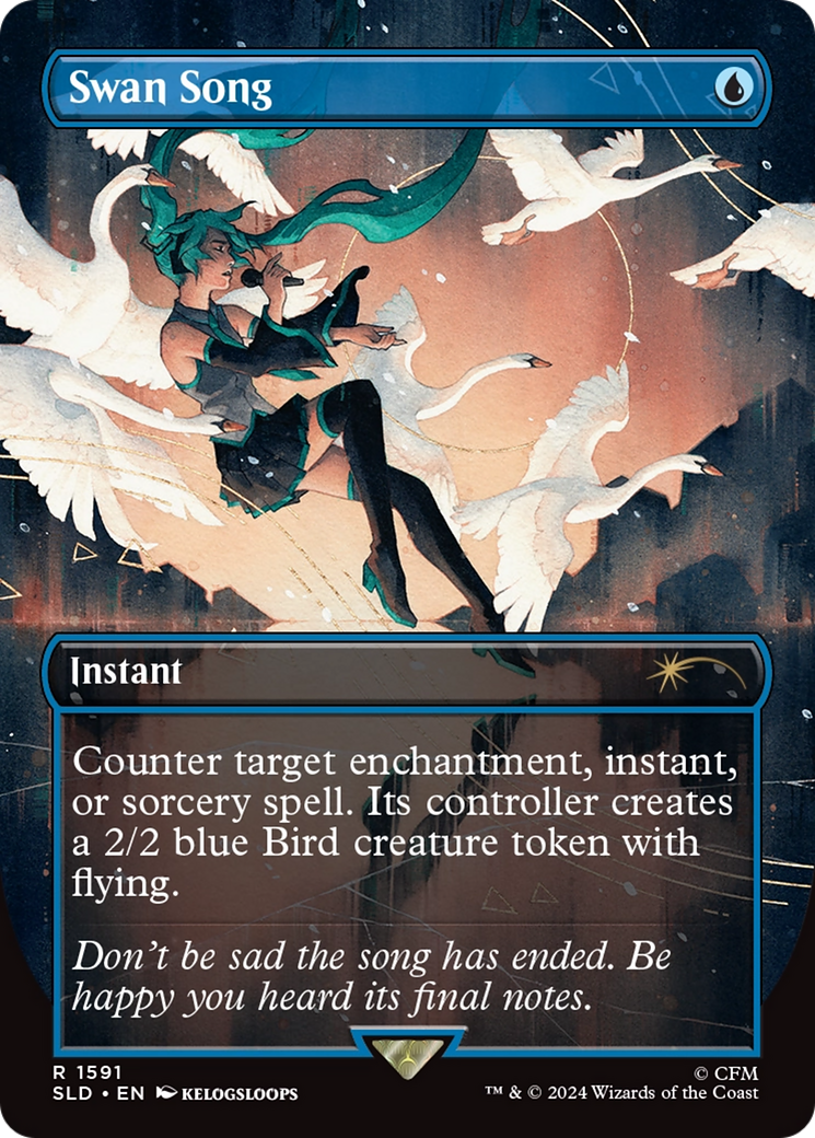 Swan Song (1591) (Rainbow Foil) [Secret Lair Drop Series] | The CG Realm