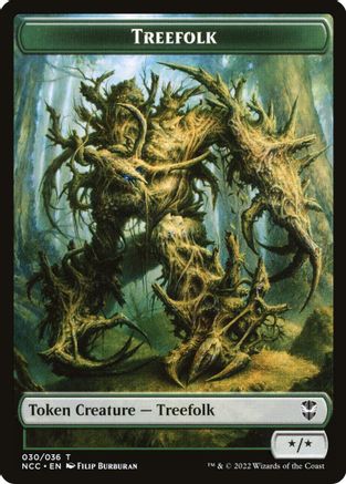 Treefolk // Spider Double-Sided Token (NCC-30 // 29) - Commander: Streets of New Capenna