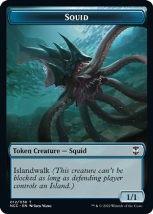 Squid // The Monarch Double-Sided Token (NCC-12 // 13) - Commander: Streets of New Capenna