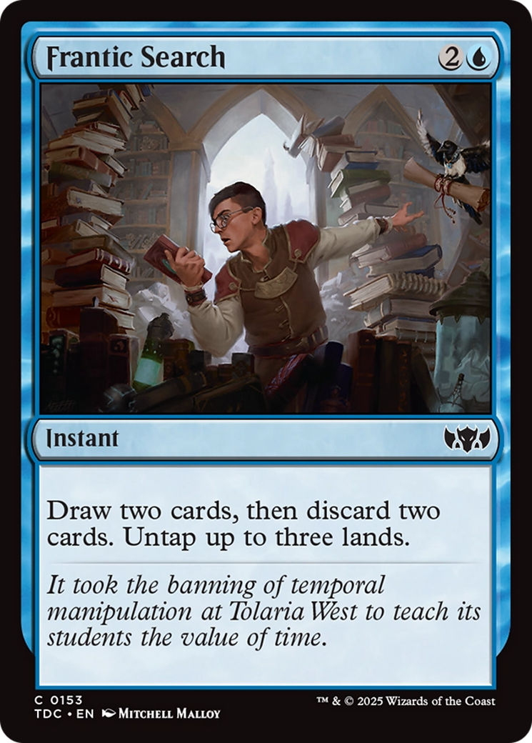 Frantic Search [Tarkir: Dragonstorm Commander] | The CG Realm