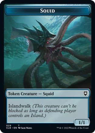 Squid // Copy Double-sided Token (CLB-) - Commander Legends: Battle for Baldur's Gate