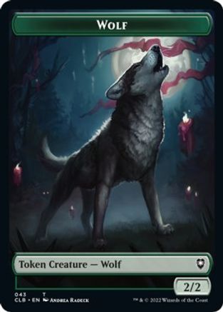 Wolf // Insect Double-Sided Token (CLB-43 // 40) - Commander Legends: Battle for Baldur's Gate