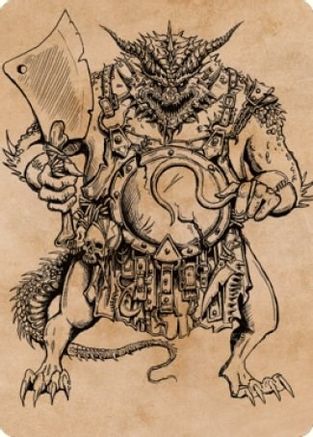 Thrakkus the Butcher Art Card (ASCLB-077) - Art Series: Commander Legends: Battle for Baldur's Gate