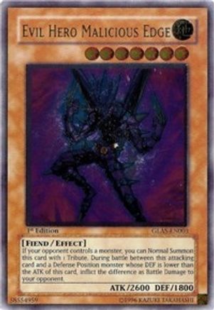 Evil HERO Malicious Edge (UTR) (GLAS-EN003) - Gladiator's Assault Unlimited