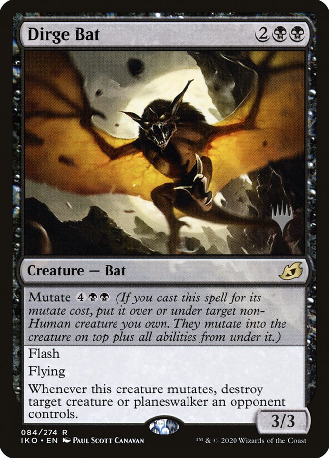 Dirge Bat (Promo Pack) [Ikoria: Lair of Behemoths Promos] | The CG Realm