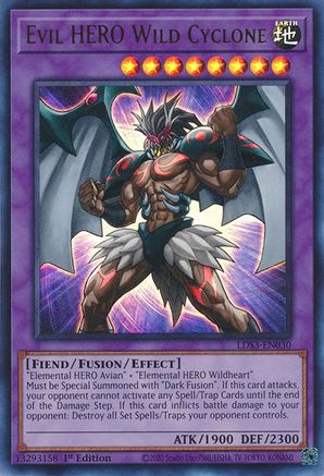 Evil HERO Wild Cyclone (LDS3-EN030) - Legendary Duelists: Season 3 1st Edition