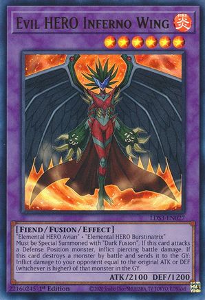 Evil HERO Inferno Wing (LDS3-EN027) - Legendary Duelists: Season 3 1st Edition