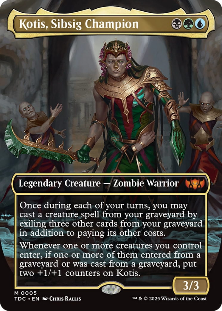 Kotis, Sibsig Champion (Borderless) [Tarkir: Dragonstorm Commander] | The CG Realm