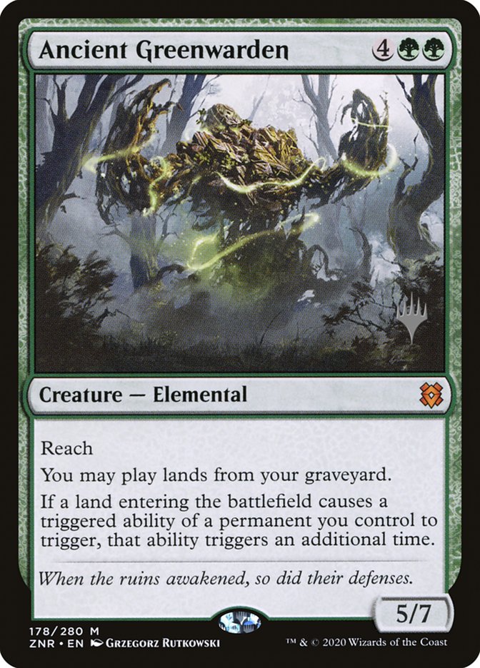 Ancient Greenwarden (Promo Pack) [Zendikar Rising Promos] | The CG Realm