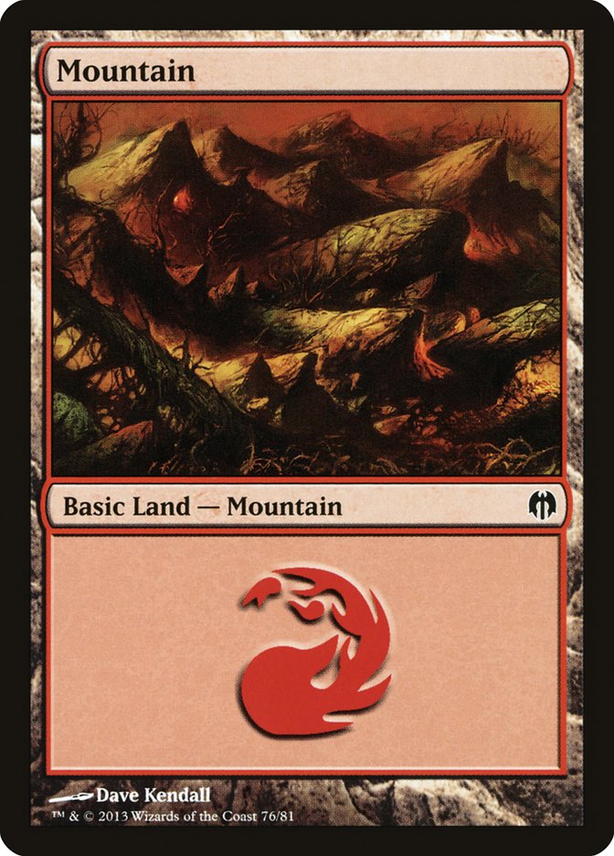 Mountain (76) [Duel Decks: Heroes vs. Monsters] | The CG Realm