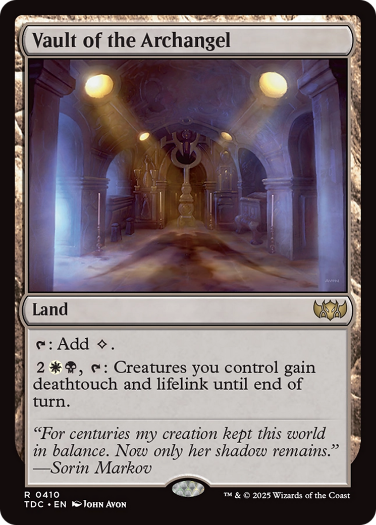 Vault of the Archangel [Tarkir: Dragonstorm Commander] | The CG Realm