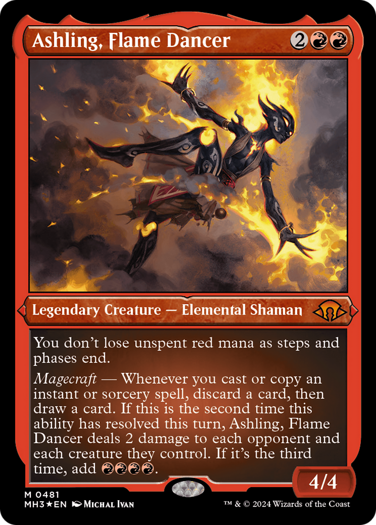 Ashling, Flame Dancer (Foil Etched) [Modern Horizons 3] | The CG Realm