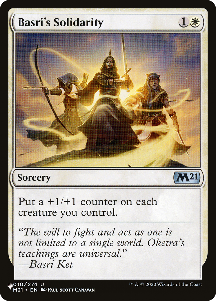 Basri's Solidarity [The List] | The CG Realm