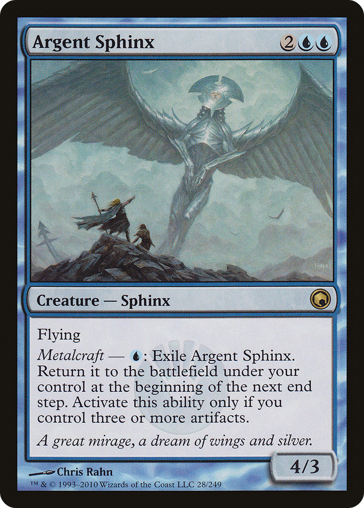 Argent Sphinx (SOM-028) - Scars of Mirrodin