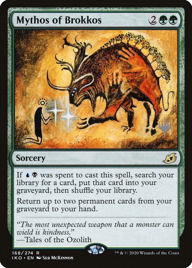 Mythos of Brokkos (Promo Pack) [Ikoria: Lair of Behemoths Promos] | The CG Realm