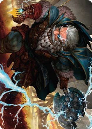 Electrostatic Infantry Art Card (Gold-Stamped Signature) (ASDMU-030) - Art Series: Dominaria United