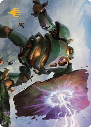 Walking Bulwark Art Card (Gold-Stamped Signature) (ASDMU-058) - Art Series: Dominaria United