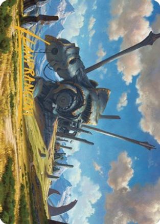 Plains Art Card (62/81) (Gold-Stamped Signature) (ASDMU-062) - Art Series: Dominaria United