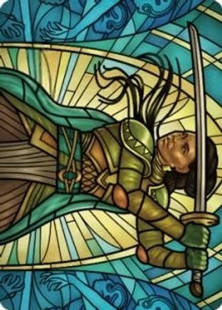 Shanna, Purifying Blade Art Card (77/81) (ASDMU-077) - Art Series: Dominaria United