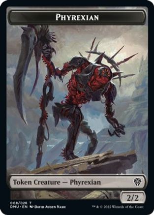 Phyrexian // Bird (006) Double-sided Token (DMU-) - Dominaria United Foil