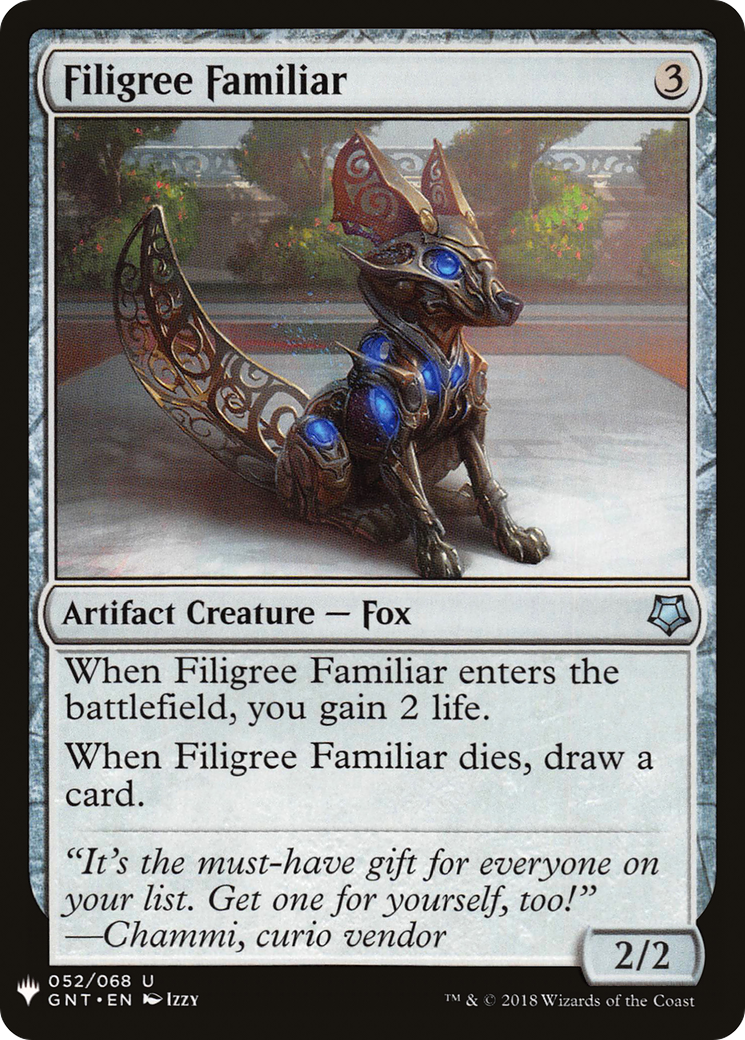Filigree Familiar (LIST-GNT-52) - The List