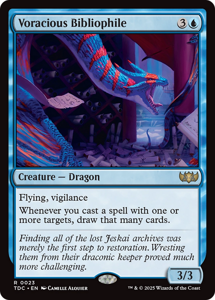 Voracious Bibliophile [Tarkir: Dragonstorm Commander] | The CG Realm