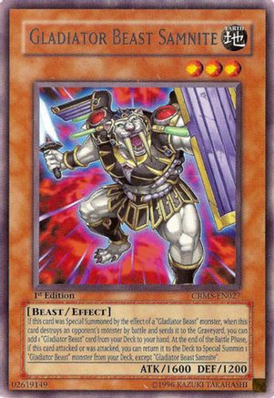 Gladiator Beast Samnite (CRMS-EN027) - Crimson Crisis Unlimited